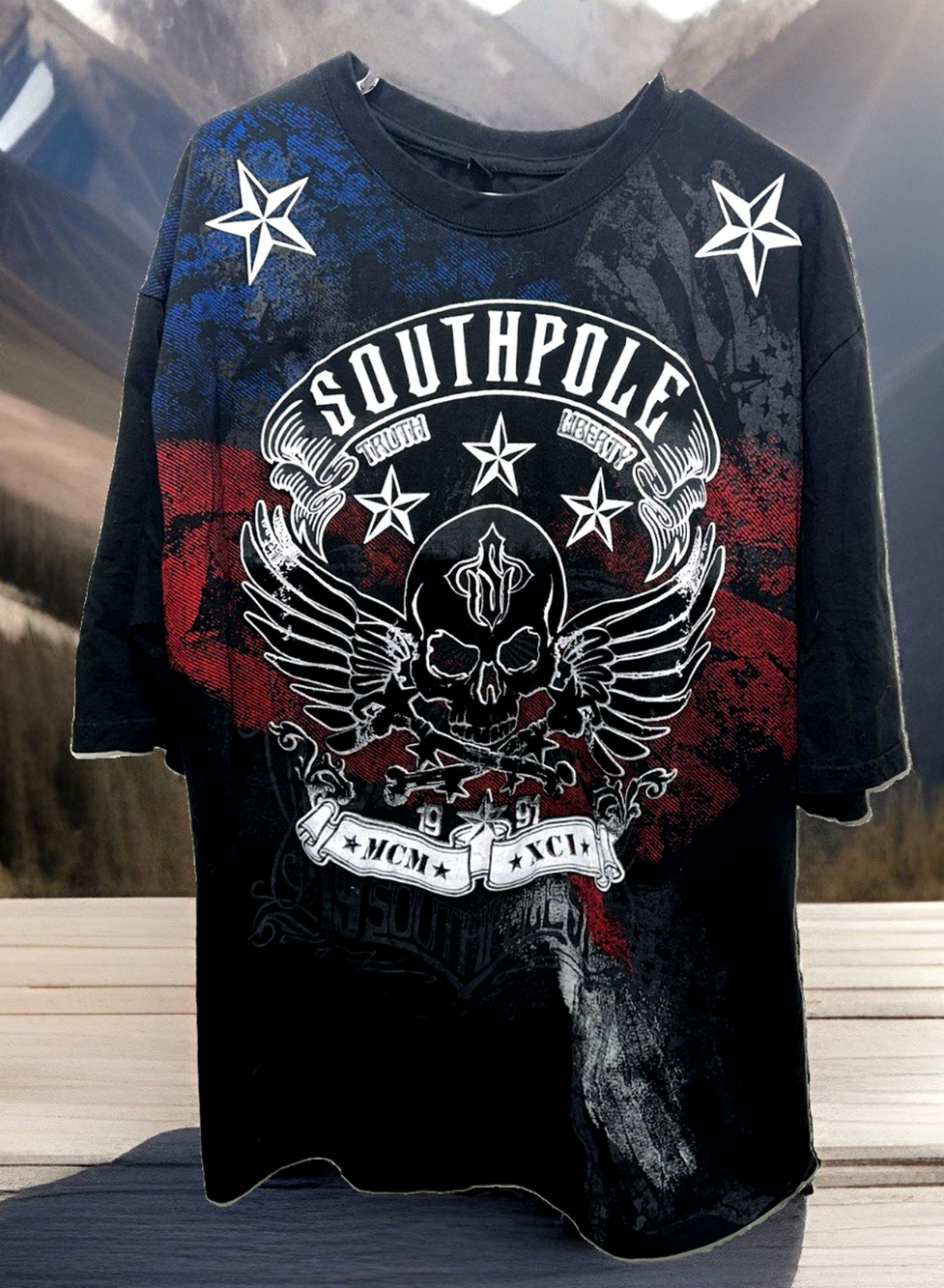 VTG Southpole T-Shirt Men's Size 4XB Big Y2K Vintage *Double Sided*